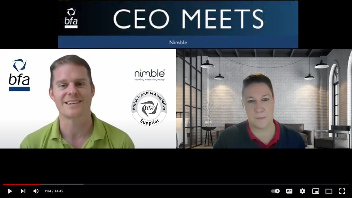 NimbleElearning's tweet photo. Our Commercial Director @AlexHathway recently spoke with CEO @Pipwilkins @BFA_UK about why comprehensive #training for #franchisees and their staff is key to success. https://t.co/TA02M4n0M9
#bfa #bfamembers #nimblehub #elearning #franchisetraining #franchise #business #CEOMeets https://t.co/CMHgcOylQQ