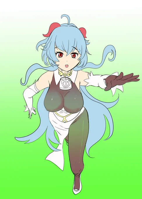 らくがき。仕事せな!ここで止めるぐぬぬ 