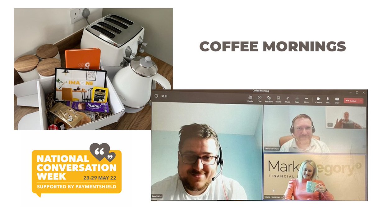 PSLadvisers's tweet photo. In support of this year's @NatConvWeek, our Sales team have been hosting coffee mornings with advisers.

Alistair Brown had a good chat over a brew with his advisers, where they shared sales processes and ideas to increase conversion.

#NoSillyQuestions | #CoffeeMorning https://t.co/y8OM4rz2iQ