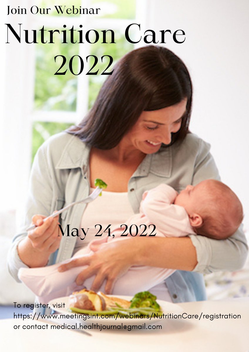 Call_papers's tweet image. Expand the scope of Research &amp;amp; Innovations at 6th International Conference on Nutrition Care.
Date: December 07-09, 2022.
Venue: Dubai, UAE
Visit our website: meetingsint.com/conferences/nu…
Contact us: medical.healthjournal@gmail.com
#nutritioncare #nutrition #sportnutrition