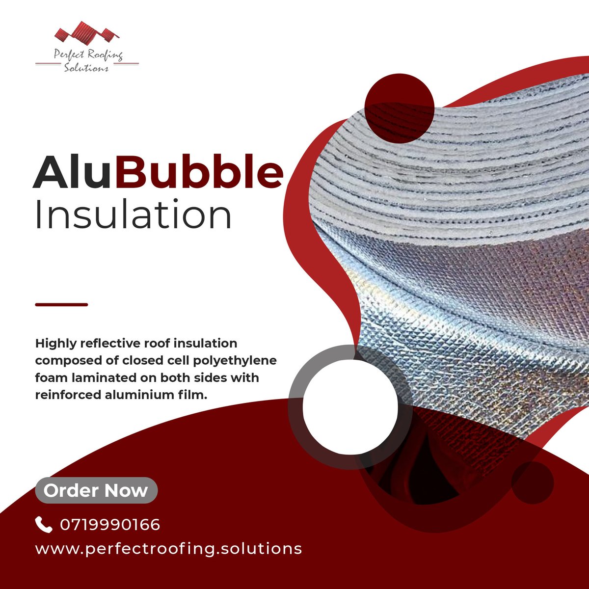 perfectroofzw's tweet photo. Get this high-quality reflective roof insulation composed of closed cell polyethylene foam laminated on both sides with reinforced aluminum film.

It has high tear strength to weight ratio&amp; is for use in commercial&amp; residential buildings.

Whatsapp - https://t.co/EzGqm5QvXF https://t.co/cMldO6yRhy