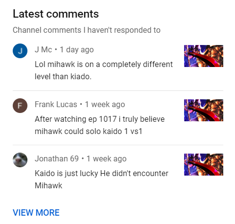 ShadowFlame77's tweet photo. There is a huge difference between the recent comments on this video and the old ones.  #onepiece https://t.co/zLqt1etSmr