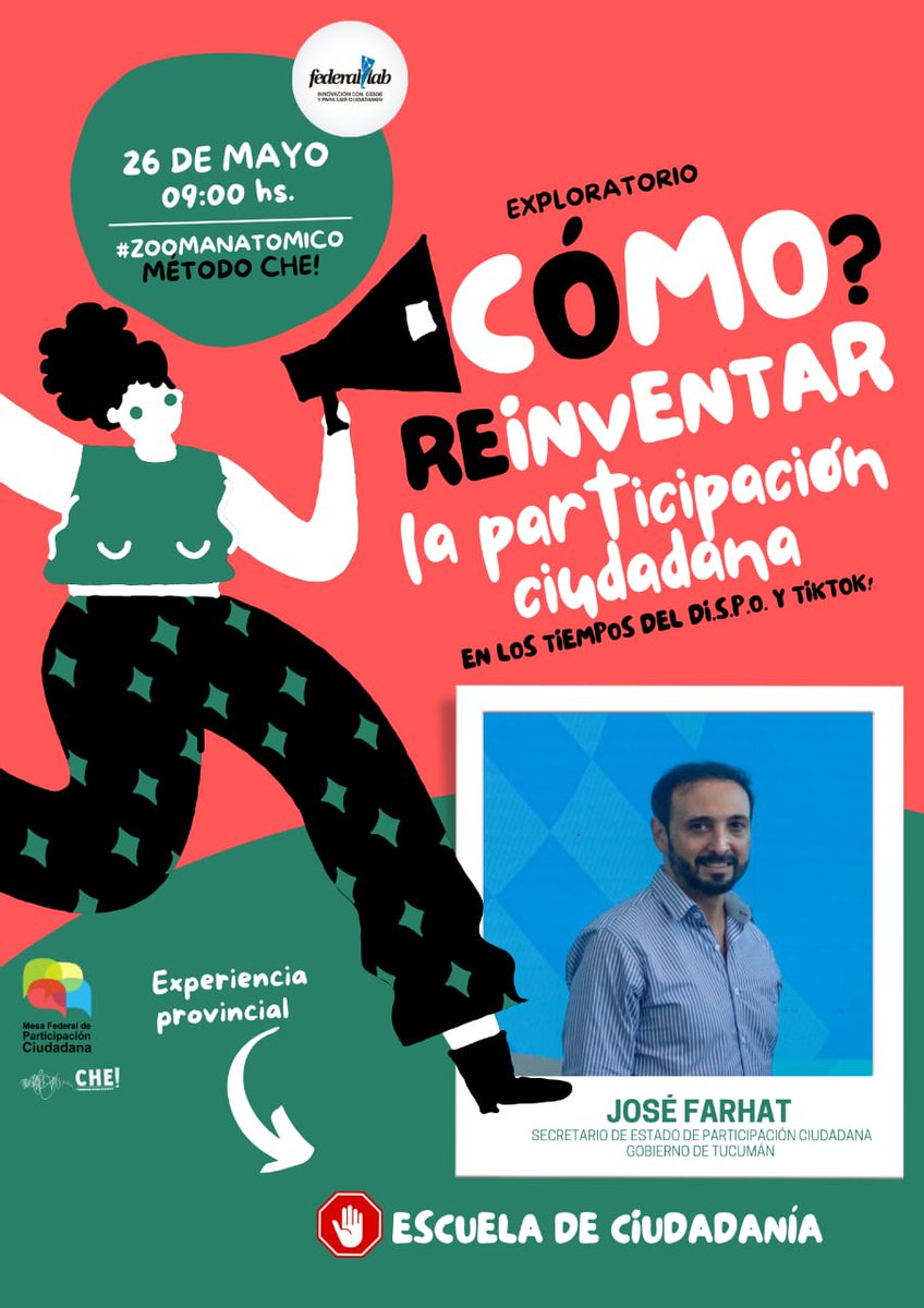 LabTucuman's tweet image. Ahora #Exploratorio ¿Cómo?, reinventar la PC en tiempos de DI.S.P.o y Tik Tok. Dr. @JoseFarhatok desde el 
@LabTucuman junto al @FederalLab
 de la @MesaFederalPC convergen para (re)pensar las dificultades de los de los espacios de PC de cara a esta #NuevaRealidad