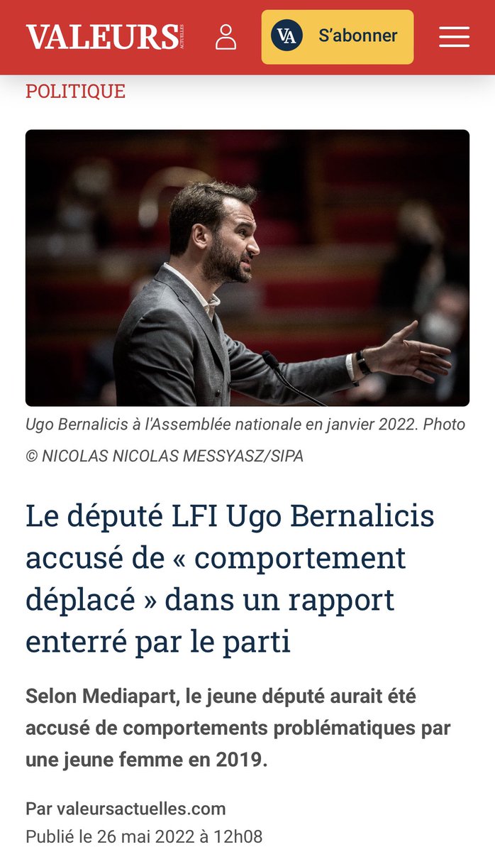 Lycrem2's tweet photo. ➡️ « Les faits listés sont qualifiés d’ accablants par Mediapart, qui fait également mention de sanctions lourdes préconisées par le pôle d’écoute – l’exclusion définitive d’Ugo Bernalicis du parti faisant partie des hypothèses listées.»💬
Encore une affaire étouffée #NUPES ?😡 https://t.co/QUy4hWm2F0