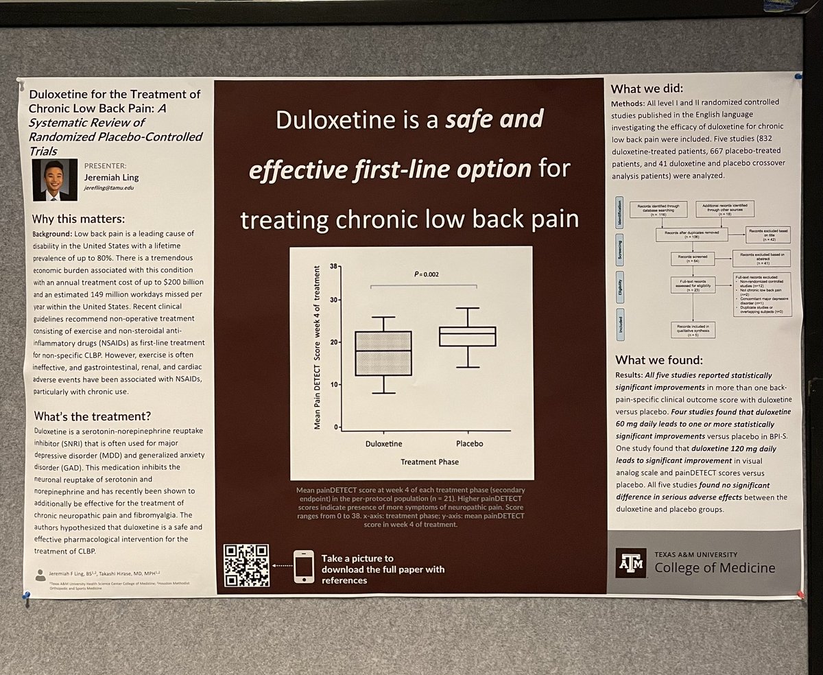 jeremiahfling's tweet photo. Made it AAP ‘22 and excited to be here. #physiatry #AAP22 #research #MedTwitter
Poster is hung! Come check out our research during the poster gallery. https://t.co/HGDguSGleg