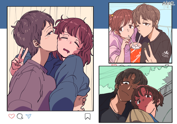 過ぎ去りしキスの日ナオアリちゃん編ド再掲 