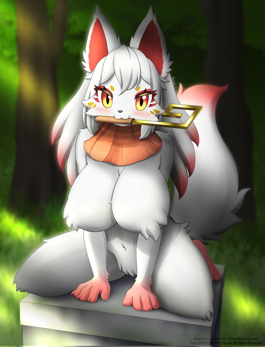 faroula_twitt's tweet photo. ⛩️It is said that fox statues are sometimes turned into fluffy girls🦊💖 https://t.co/mSndqwFAMw