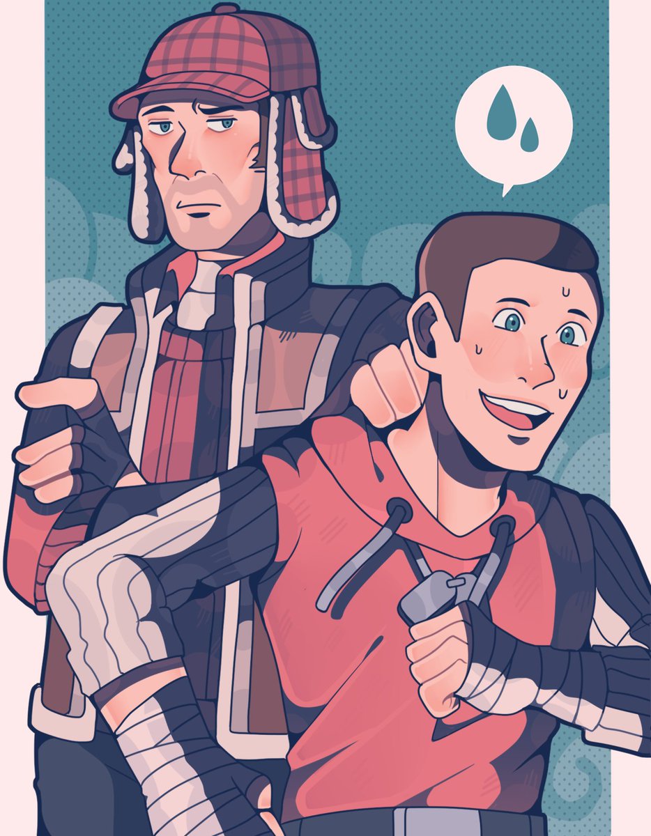 i'm not good enough at drawing them, knowing my artstyle is er. very anime-ish. but I do for once in a while because they're really fun to draw. 
I hope I can continue drawing them in the future :) #savetf2 
