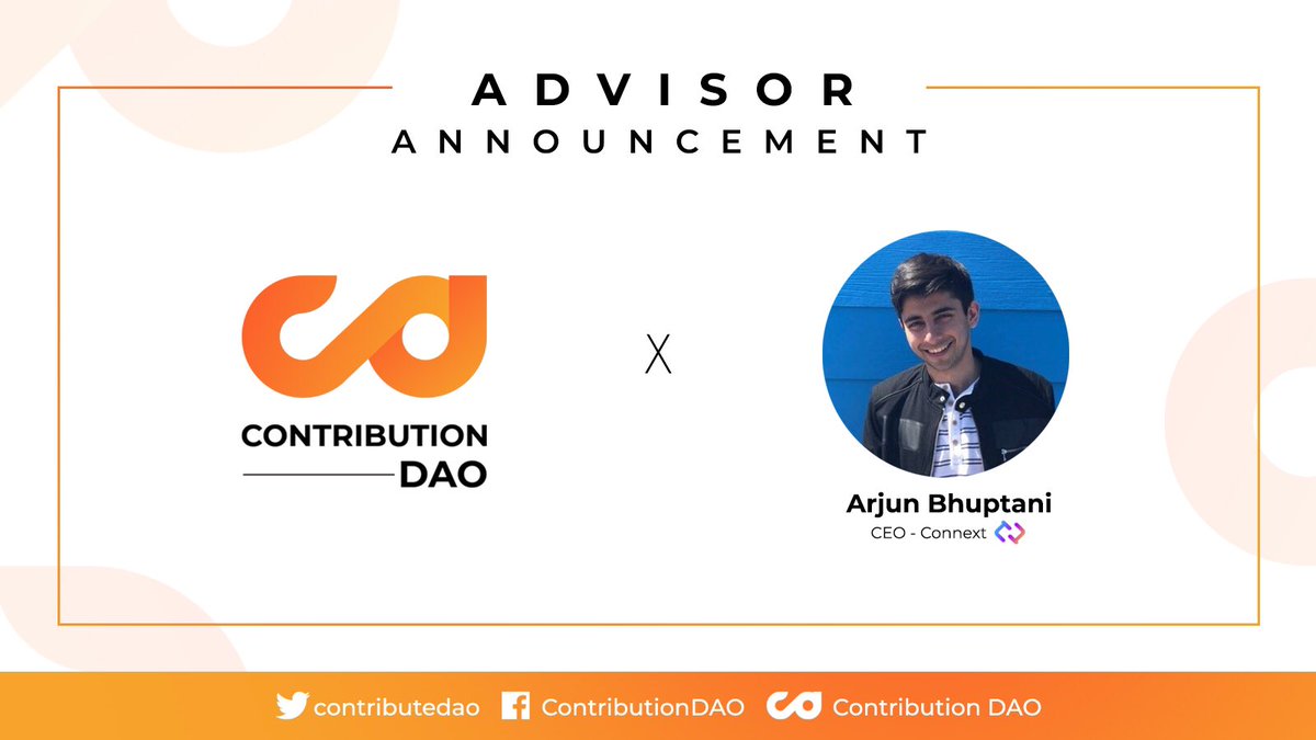 contributedao's tweet photo. 🟣Advisor Announcement  
We're thrilled to announce that we got CEO-Connext Arjun Bhuptani is now our official advisor for ContributionDAO!

@arjunbhuptani 
@ConnextNetwork 

👇 https://t.co/spbfs19iXE