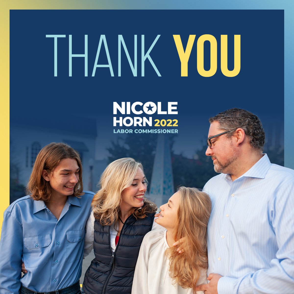 The Labor Commissioner's race is headed to a runoff! 

But before we hit the ground running, I want to thank you. Your hard work has brought us that much closer to our goal of reimagining the Department of Labor and uplifting working families.

Now let's win this race - together!