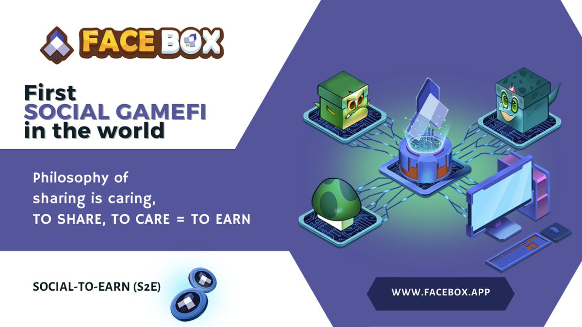 FerialA5's tweet photo. @CryptoEmdarks Join @FaceBox.app now and ready to Earn potential $FBOX tokens. Introducing the world's first 🙌 Social #GameFi which allow every users to make profit 💰 from the philosophy of Play-To-Earn #P2E and Social-To- Earn #S2E 

Join the:
⏩ https://t.co/sJwjkaZgHo https://t.co/LXfo9jQmbB