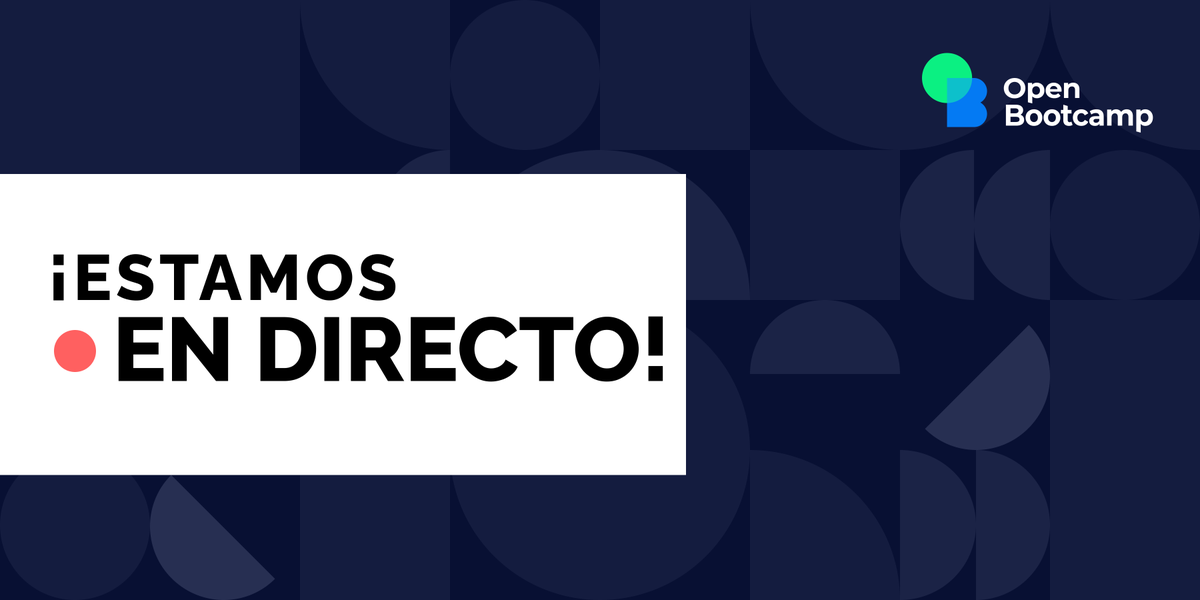 Open_Bootcamp's tweet photo. ¡Ya estamos en directo! @AlexTorrenti nos cuenta las novedades de #OpenBootcamp 

🔴 https://t.co/VOzcF84XfT 

#OBKeynote https://t.co/7mlxCYKHCH