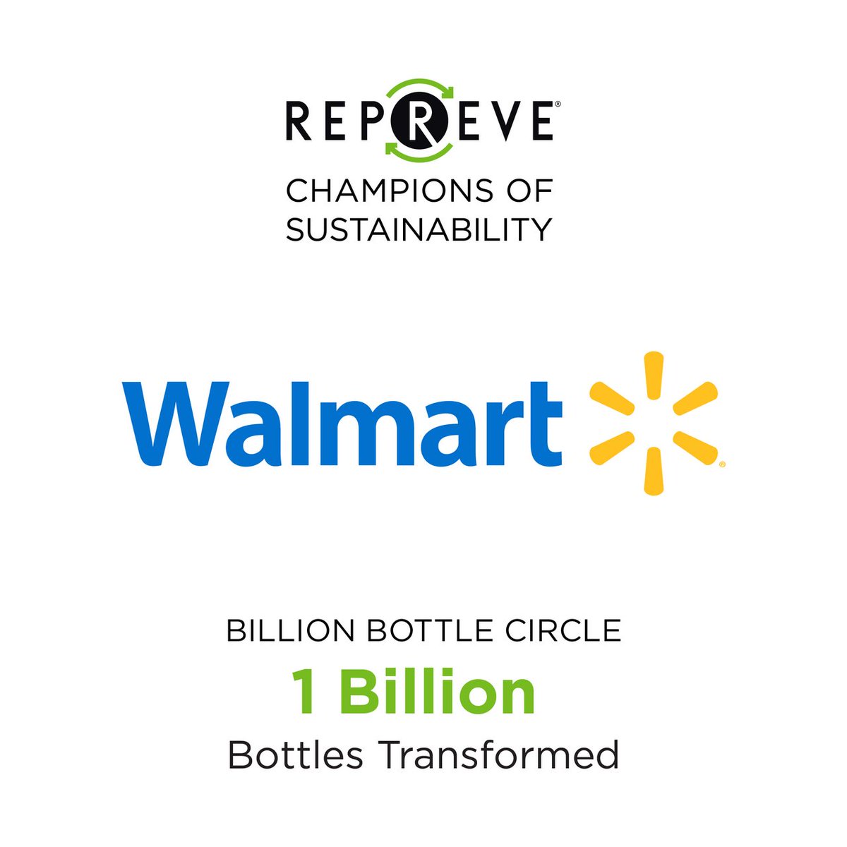 Congratulations <a href="/Walmart/">Walmart</a>, the newest member of the Billion Bottle Circle.