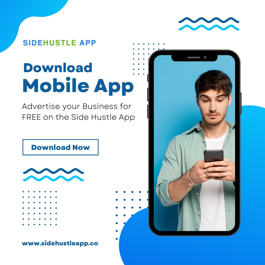 sidehustleapps's tweet image. Advertise your Business for FREE on the Side Hustle App and get the benefits no one else offers.
#sidehustleideas #makemoneyonline2022 #sidehustles #makemoneyfromhome #ios #android #hustle #money