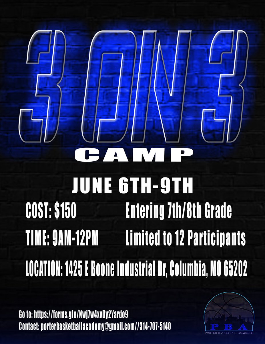 🚨Last minute addition to this summer’s camp series 🚨. Skill work. Game shots. Competition. Limiting registration to 12 so sign up now! forms.gle/Nwj7w4xvDy2Yar…