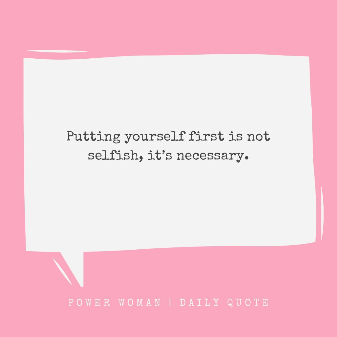 PowerWomanNFT's tweet photo. Many of us feel prioritizing our own needs or feelings is not as important as taking care of those of others. Please do not forget that taking care of yourself should at least be equally important, or even more. Self care is key! 🙌🏽❤️

#PWsquad #PWdailyquote #NFTCommunity https://t.co/80e1tq4YEe