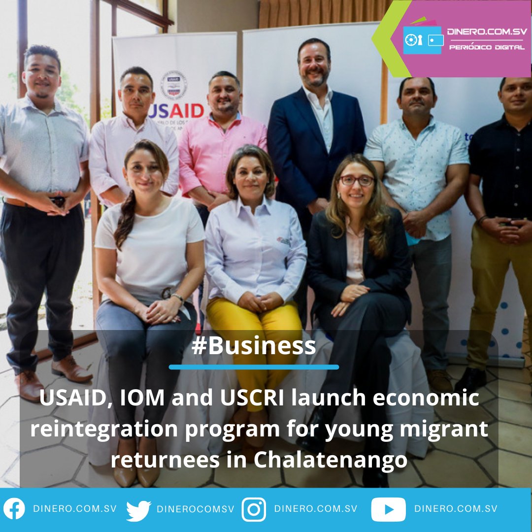 dinerocomsv's tweet photo. #Business @USAIDES, #IOM and #USCRI launch economic reintegration program for young migrant returnees in Chalatenango
Reaad it here: https://t.co/8weTHXzNOH
#USAID #IOM #USCRI #economicreintegration #youngmigrant #Chalatenango https://t.co/7fpfdSiW9F