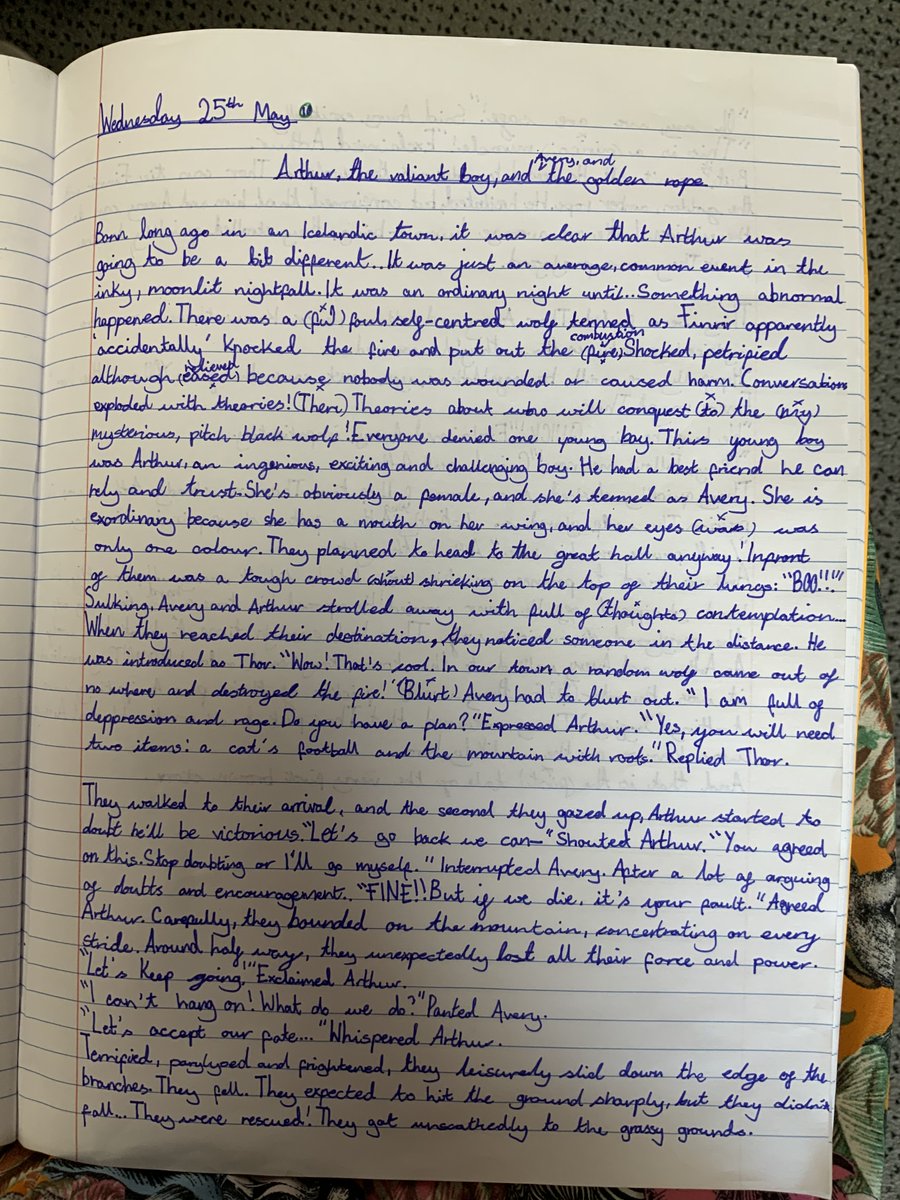 easterside_a's tweet photo. Year 4's amazing writing this week! They planned their narratives linked to their class text 'Arthur and the Golden Rope' using an 'S Plan' and used it to write their stories. @clpe1 #EastersideWriting #EastersideEnglish https://t.co/hhKr06lGyD
