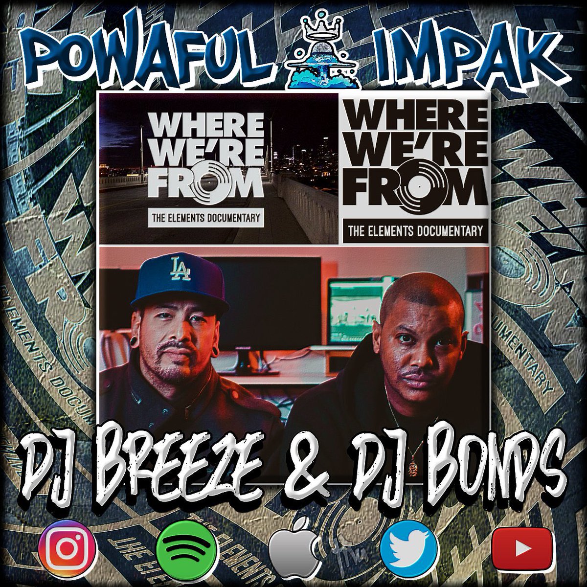 NEVILLE (@fucious7) on Twitter photo @POWAFULIMPAK presents 🎁: episode #51 🤯 featuring <a href="/DJBONDS/">DJ BONDS</a> & @djbreeze these two #djs have made a phenomenal documentary <a href="/ElementsDoc/">Elements Documentary</a> entitled “Where WE’RE From” documenting the #undergroundhiphop music scene in #losangeles during the late 90’s! click ⬇️ youtu.be/EX5StxWIB90 @POWAFULIMPAK presents 🎁: episode #51 🤯 featuring <a href="/DJBONDS/">DJ BONDS</a> & @djbreeze these two #djs have made a phenomenal documentary <a href="/ElementsDoc/">Elements Documentary</a> entitled “Where WE’RE From” documenting the #undergroundhiphop music scene in #losangeles during the late 90’s! click ⬇️ youtu.be/EX5StxWIB90