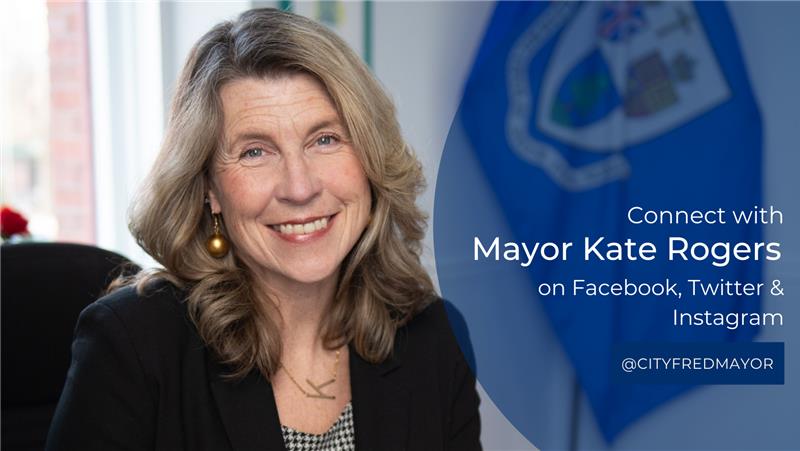 Follow the Office of the Mayor of #Fredericton here:  <a href="/CityFredMayor/">Mayor Kate Rogers</a>. See you there!