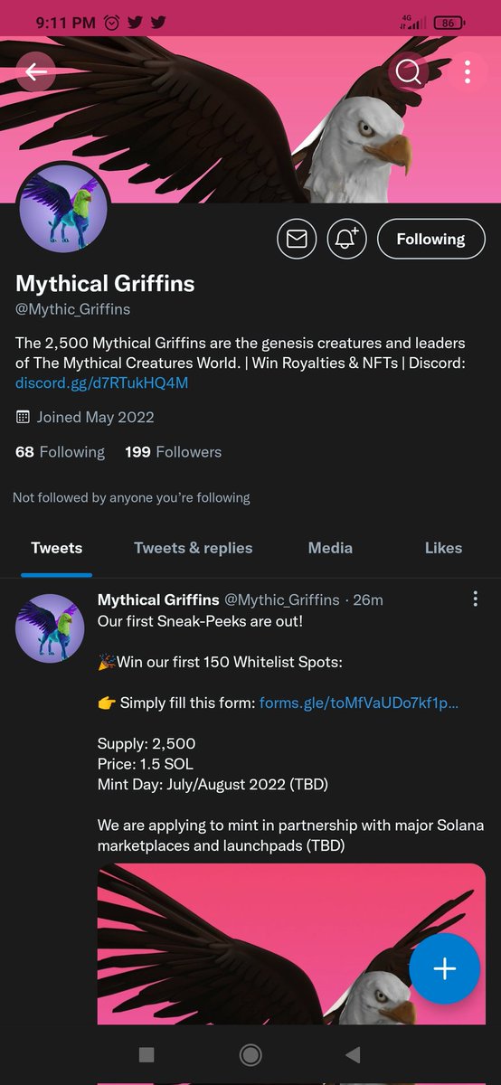 RamillaJade's tweet photo. @furrincrypto @Mythic_Griffins done https://t.co/F3qLepwVJS