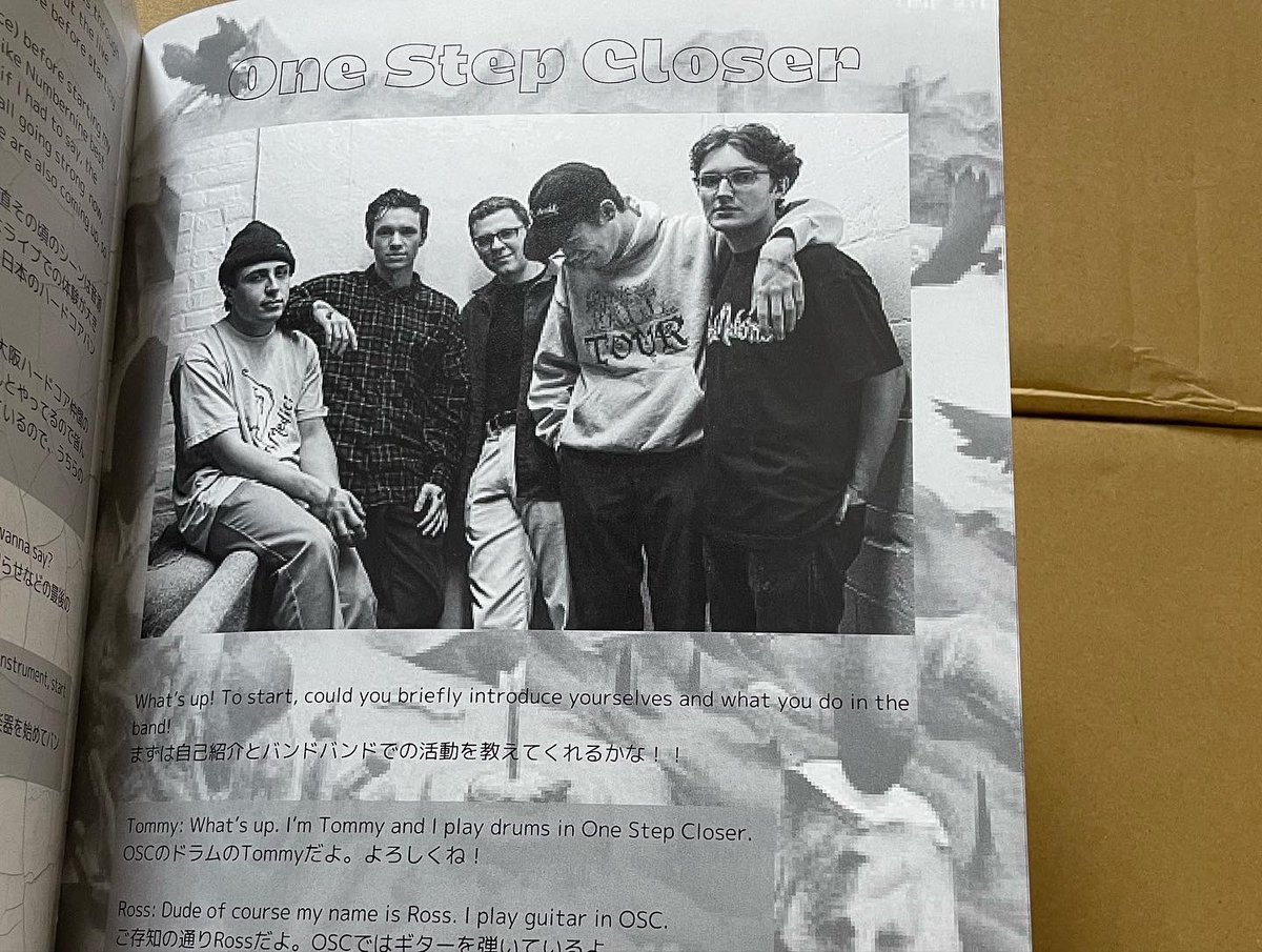 いよいよLAST STEP FANZINE 第二号が届きました。
5/28(土) @ 川崎Club Citta’ Bloodaxe Festから販売を開始します！

LAST STEP FANZINE #2

■ Kai of Numbernine
■ Takashi of Otus, Inside, Hollow Suns, Loyal to the Grave
■ Tommy &amp; Ross of One Step Closer
■ xShinx