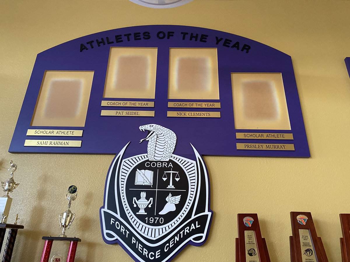 Truly honored to be voted Coach of the Year by my colleagues. Thank you to my fellow Cobra coaches <a href="/FPC_Athletics/">FPC Athletics</a> for the support and advice throughout the year. I truly appreciate it. Congrats to Coach Seidel on winning his 8th in a row as well! #CobraPride #CobraFamily