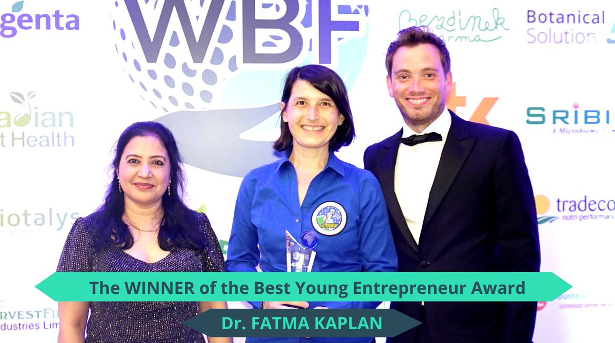 WBForum_'s tweet photo. Award for the Best Young Entrepreneur Award
Sponsored by Bionema
The Winner is:
Dr Fatma Kaplan, Founder and CEO of Pheronym.
🎊 Congratulations Dr.Fatma Kaplan🎊
#wbfsummit #AWBSA2022 #bioprotection #biosummit22 #biopesticideRR #wbawards https://t.co/IBBEwt6ekk