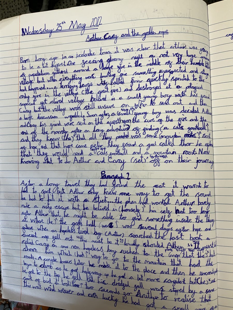 easterside_a's tweet photo. Year 4's amazing writing this week! They planned their narratives linked to their class text 'Arthur and the Golden Rope' using an 'S Plan' and used it to write their stories. @clpe1 #EastersideWriting #EastersideEnglish https://t.co/wAePdNxLl4