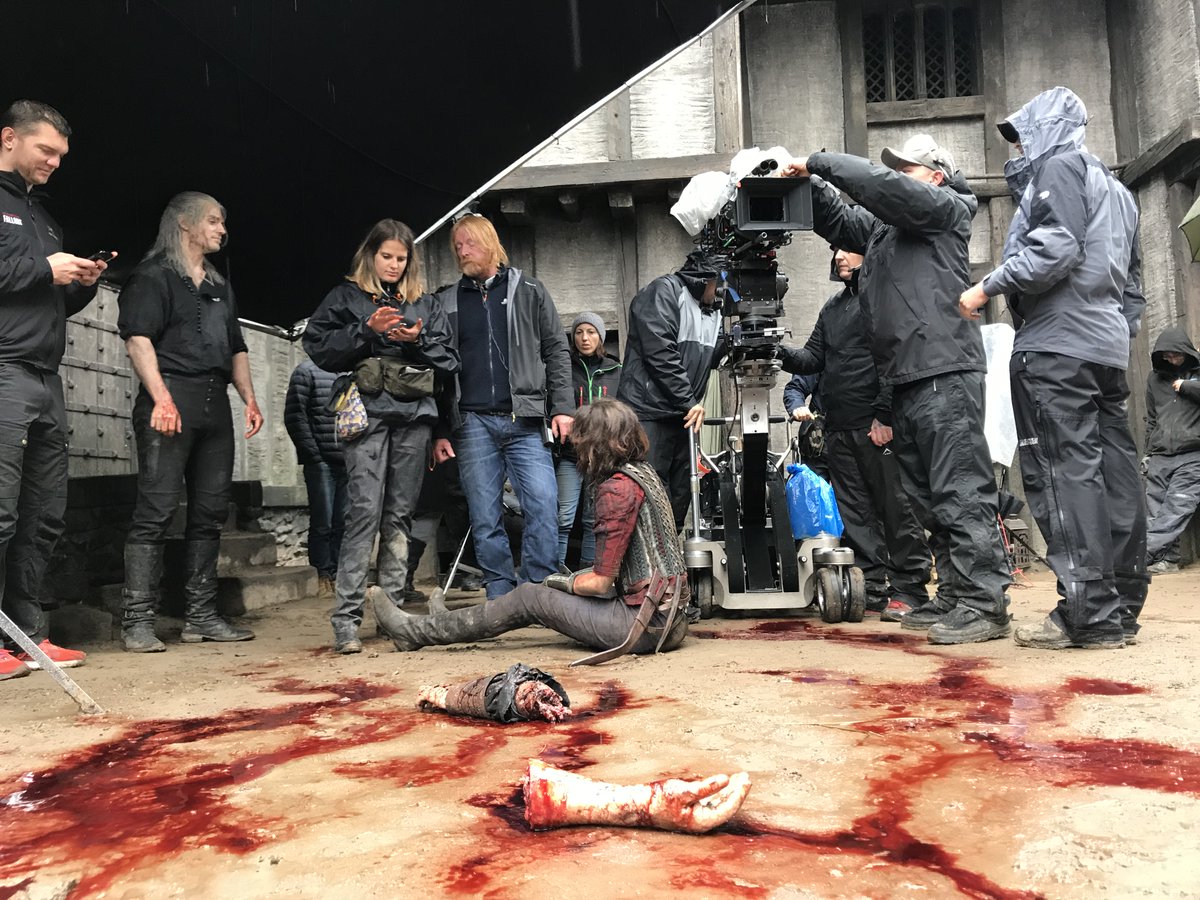 3 years to the day!
Shooting the epic Blaviken sword fight with Renfri and Geralt for the pilot of <a href="/witchernetflix/">The Witcher</a> 
The skies rained on us in biblical proportions - this was a rare pause in the storm
<a href="/witchernetflxtv/">تصميم هويه بصريه و تجارية | بروفايل</a>