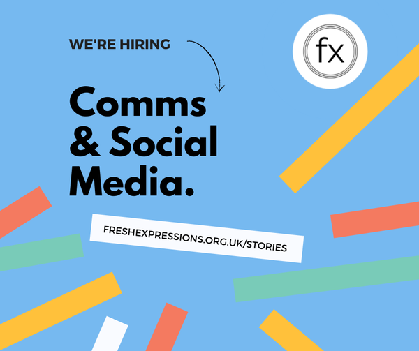 Could you be the next FX Comms &amp; Social Media Contractor?
The job is up to 3 days a week, £150/day.
Want to find out more? Use the link below to download the full job specification. 
Closing date 8/6/22, interviews 17/6/22.
freshexpressions.org.uk/were-hiring-a-…
<a href="/baptistuniongb/">Baptists Together</a> <a href="/freshexpression/">Fresh Expressions</a>