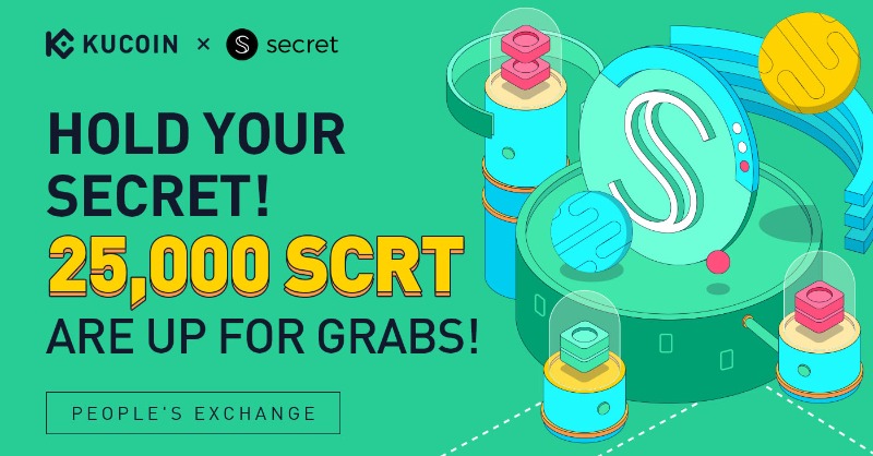 kucoincom's tweet photo. Hold Your Secret @SecretNetwork! 25,000 $SCRT Are Up for Grabs!

🎯 Join the non-trading activity "Learn and Earn" to win a share of 5,000 $SCRT! 

FCFS, don't miss out!