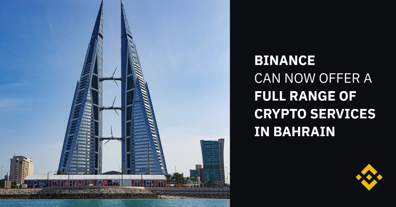 binance's tweet photo. We're excited to announce that #Binance has become the first exchange to be granted a category 4 license by the Central Bank of Bahrain.

This licence allows Binance to offer a wider range of crypto exchange services to users in the country.