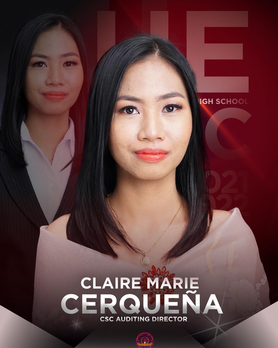 UESHSSC's tweet photo. MS. CLAIRE MARIE CERQUEÑA

ALWAYS IN THE SERVICE OF YOUTH, COUNTRY, AND GOD. 🔴 https://t.co/XEr52LzUAa