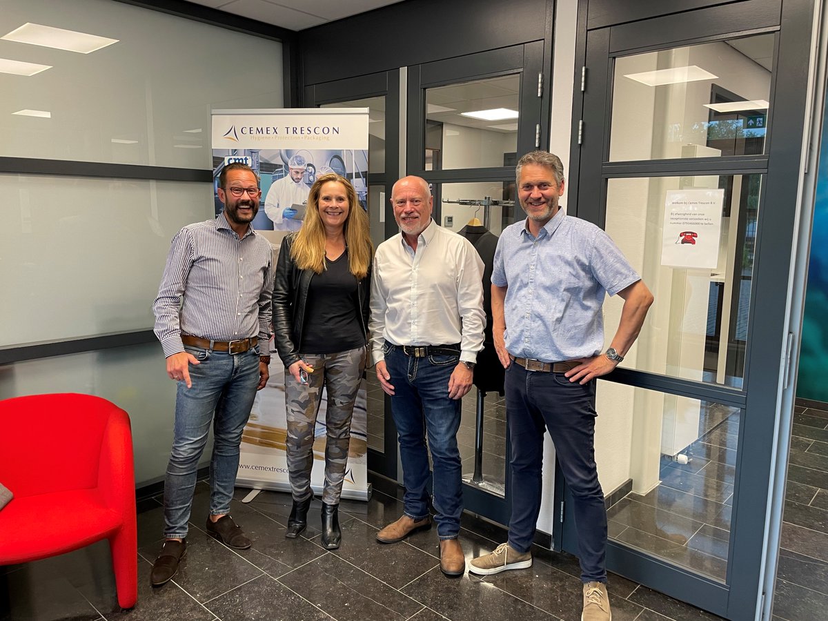 BSTProducts's tweet photo. John had a great time visiting one of our newest distribution partners, Cemex, last week in the Netherlands!
(Left to right: Patrick Zevenbergen , Karin Lammers , John Teasdale , Dick van der Sluijs)
#trip #distribution #partner #bst #detectableproducts #outandabout https://t.co/Boy1eJuwSx
