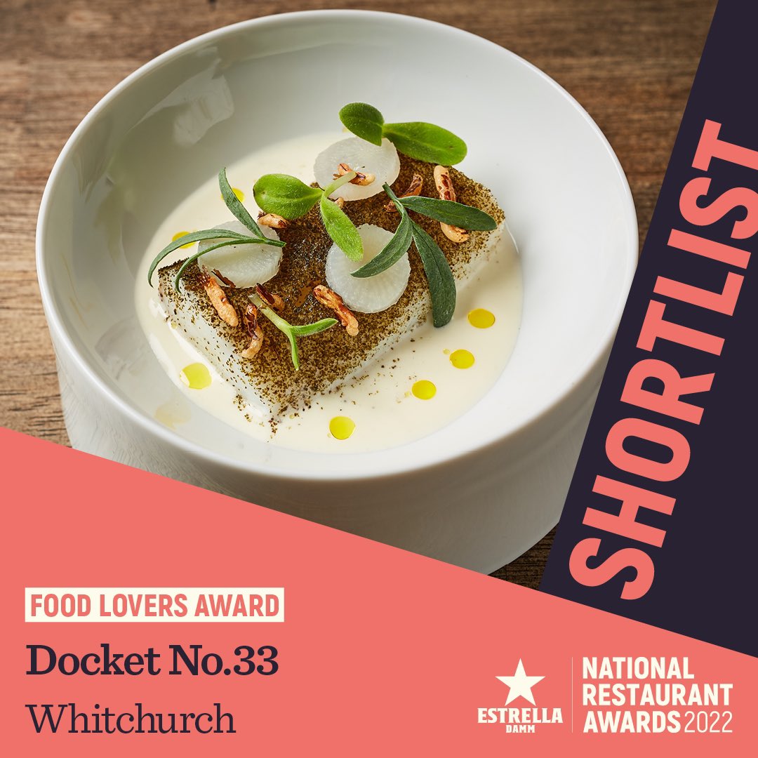 Docket Restaurant (@docket_no33) on Twitter photo Absolutely delighted to have received this <a href="/The_NRAs/">The National Restaurant Awards</a> here we come!!
•
We’ve been shortlisted for the Food Lovers Award and are off to the <a href="/The_NRAs/">The National Restaurant Awards</a> to be amongst the top restaurants in the UK, with our fingers crossed 🤞!
Thank you for your votes
#nationalrestaurantawards #NRA Absolutely delighted to have received this <a href="/The_NRAs/">The National Restaurant Awards</a> here we come!!
•
We’ve been shortlisted for the Food Lovers Award and are off to the <a href="/The_NRAs/">The National Restaurant Awards</a> to be amongst the top restaurants in the UK, with our fingers crossed 🤞!
Thank you for your votes
#nationalrestaurantawards #NRA