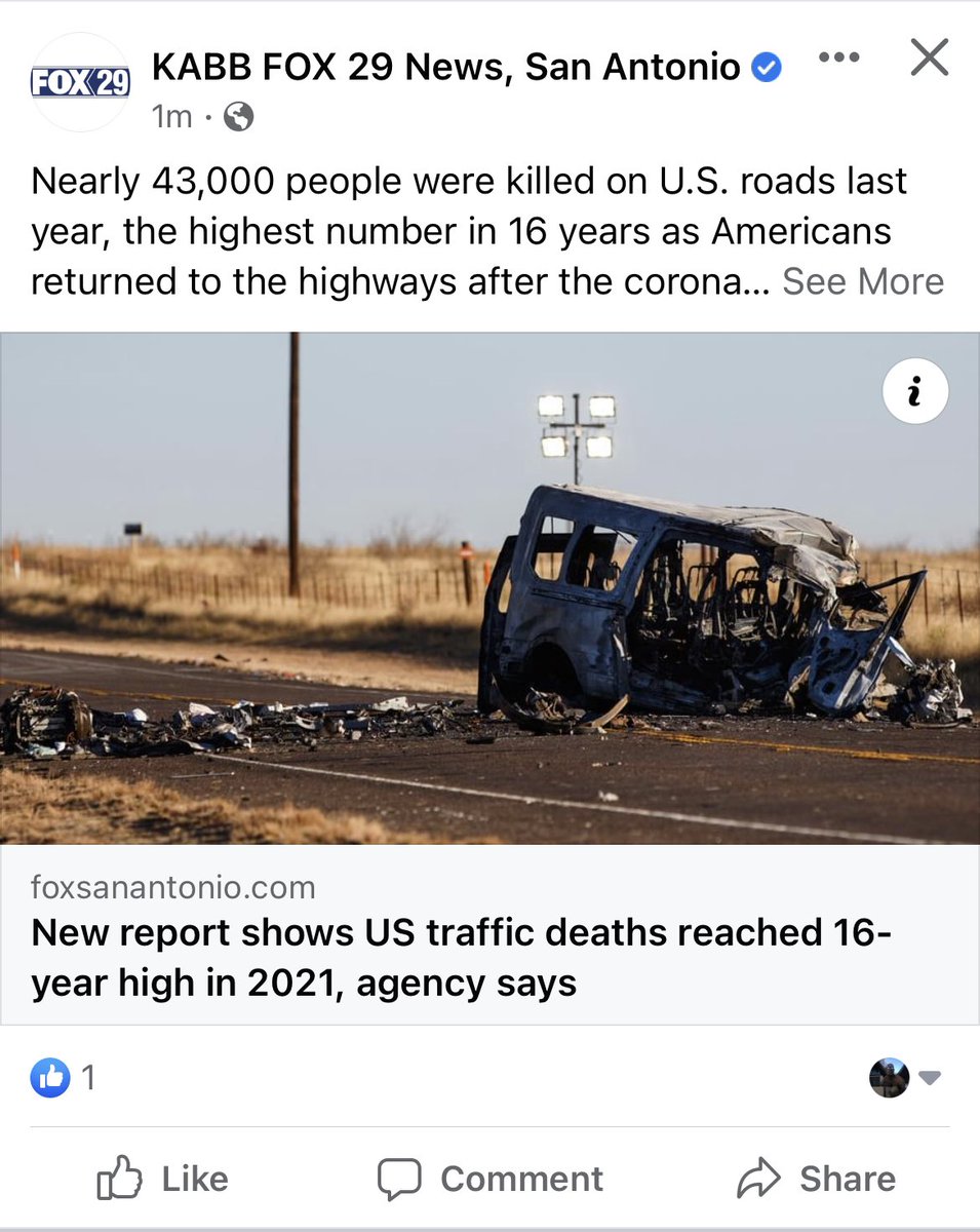 RaVilla51's tweet photo. 43,000 men, women and children died horrible deaths in 2021, where is the outrage? These deaths could have been prevented. Oh, I guess the left doesn’t care about these people dying. @NRA @SenTedCruz #HypocriteLeft #DemocratsAreTheProblem https://t.co/ET9V8uzY15