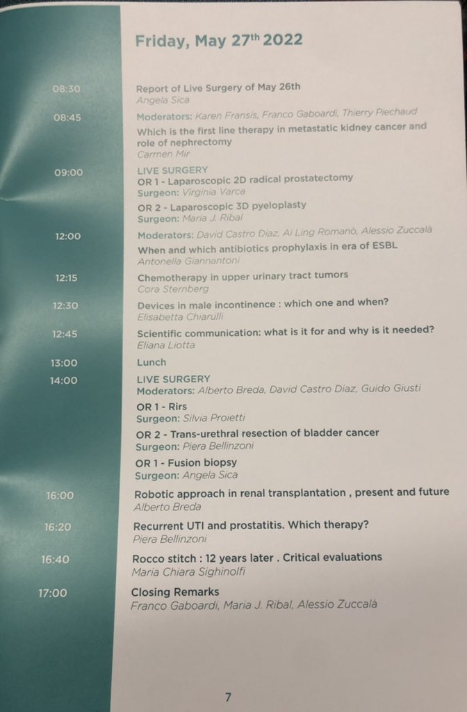 Silvia Proietti (@sproietti81) on Twitter photo Let’ s start with #UROFEM22. Look forward to attending all these interesting sessions! Congrats <a href="/FrancoGaboardi/">Franco Gaboardi</a> & <a href="/MariaJRibal/">Maria J. Ribal</a>! We miss u <a href="/MariaJRibal/">Maria J. Ribal</a> in Rome! Let’ s start with #UROFEM22. Look forward to attending all these interesting sessions! Congrats <a href="/FrancoGaboardi/">Franco Gaboardi</a> & <a href="/MariaJRibal/">Maria J. Ribal</a>! We miss u <a href="/MariaJRibal/">Maria J. Ribal</a> in Rome!