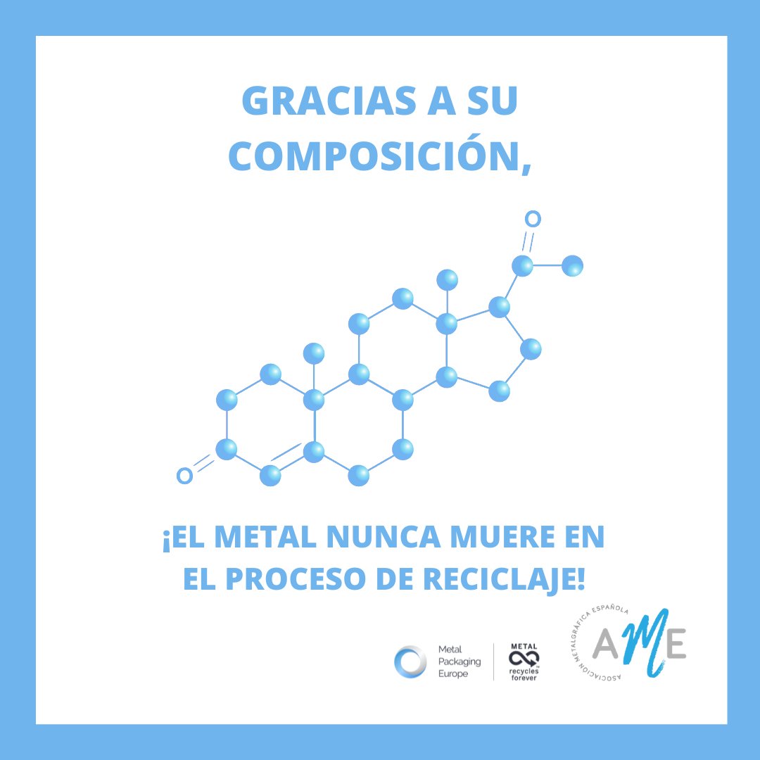 Gracias a su composición, ¡el metal nunca muere en el proceso de reciclaje!

#AME #AsociaciónMetalgráficaEspañola #MetalSeReciclaParaSiempre #MetalRecyclesForever #EconomíaCircular #Envase #EnvaseSostenible #EnvasesMetálicos #CierresMetálicos #Reciclaje #Sostenibilidad