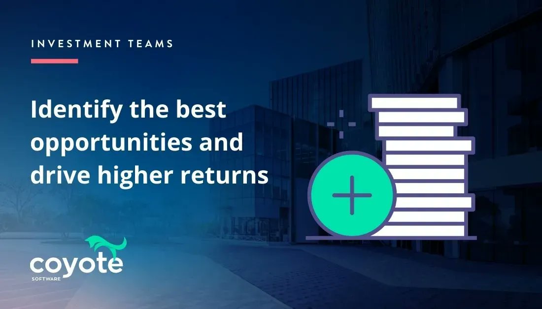 Looking for that competitive advantage? Here are three reasons to start using #CoyoteSoftware:
✅ Increase your capacity to review more deals
✅ Focus on the most valuable opportunities
✅ Drive higher returns

buff.ly/3I6oFNm
#investmentmanagementsoftware