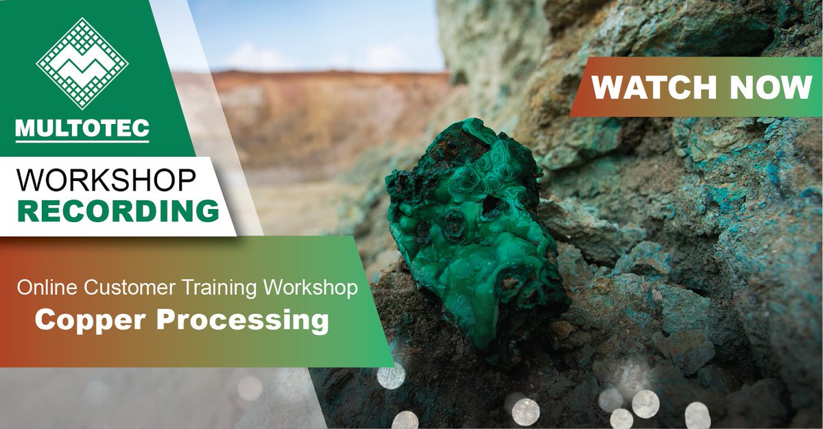 Multotec's tweet photo. Recordings are now available for the Copper Processing customer training workshop.
Click here to watch the presentations https://t.co/qDcs5L2nRV

#CopperProcessing #KnowledgeIsProfit #LifeLongLearning #MultotecCustomerTraining https://t.co/xkLt3oHjd2