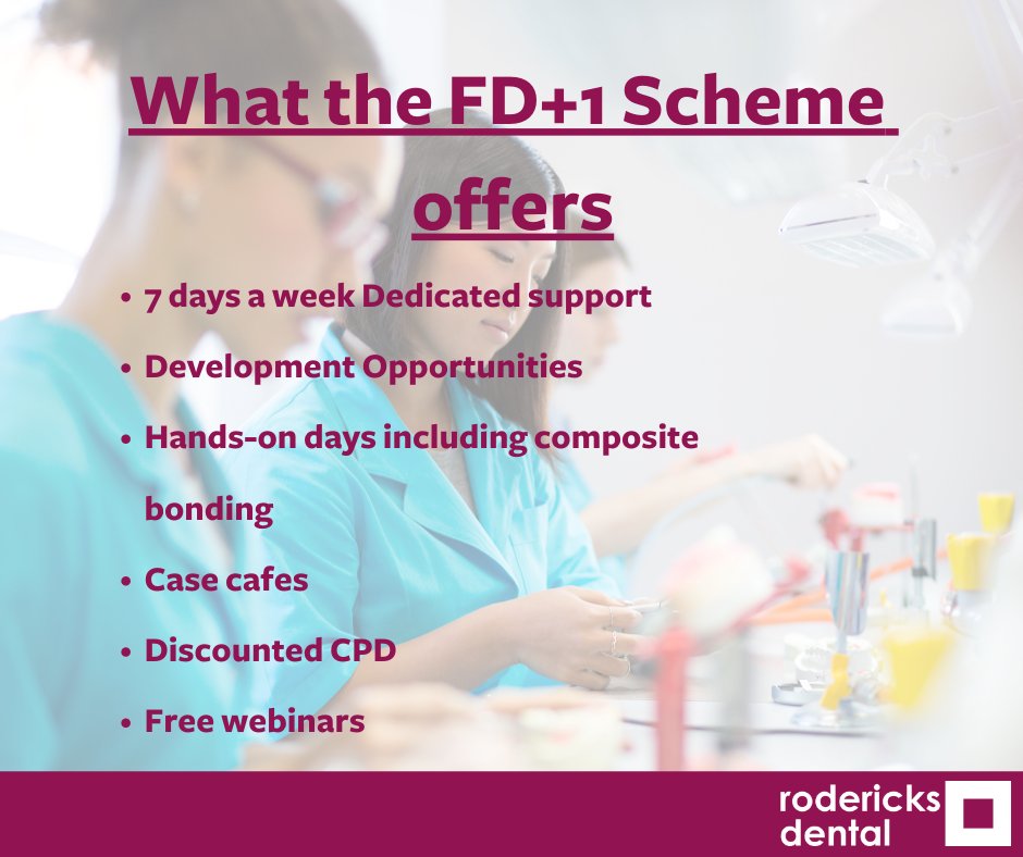 rodericksdental's tweet photo. Have you been cosidering joining the FD+1 Scheme? 

Then please email - Ashley.lillyman@rodericksdental.co.uk to explore the opportunities that are available for you.
#wearerodericks #FD+1Scheme #dentists https://t.co/GRZy9R2Fna