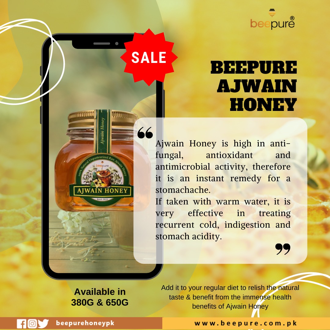BeepureHoneyPK's tweet photo. Share the medicinal benefits of Beepure's Ajwain honey with yourself and your loved ones. 🍯🐝

Buy now at: https://t.co/f3qzYzYC3N https://t.co/7tTjGwWWGb