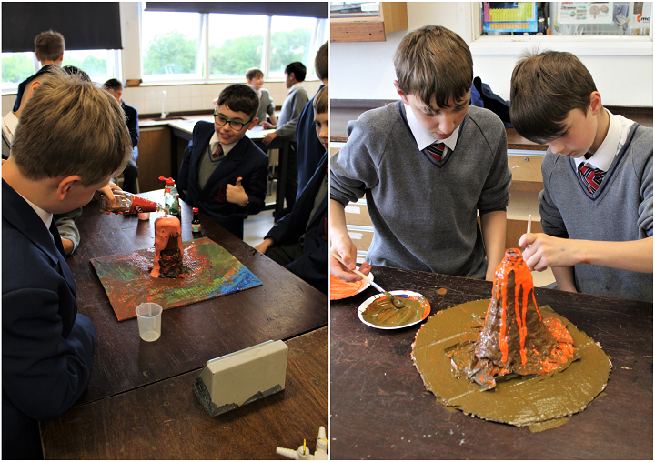 WellacreAcademy's tweet photo. Volcanic eruptions in P6 Science Club yesterday after students created volcano models last week! #Sclence #WellacreTL https://t.co/q1Bet7vqLW