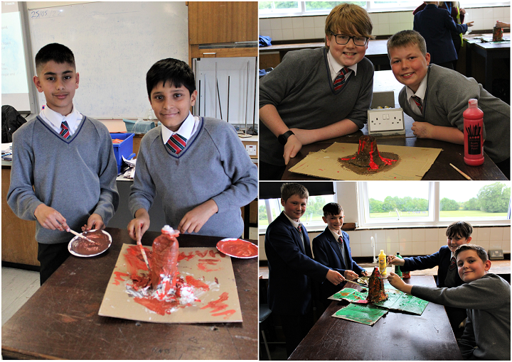 WellacreAcademy's tweet photo. Volcanic eruptions in P6 Science Club yesterday after students created volcano models last week! #Sclence #WellacreTL https://t.co/q1Bet7vqLW
