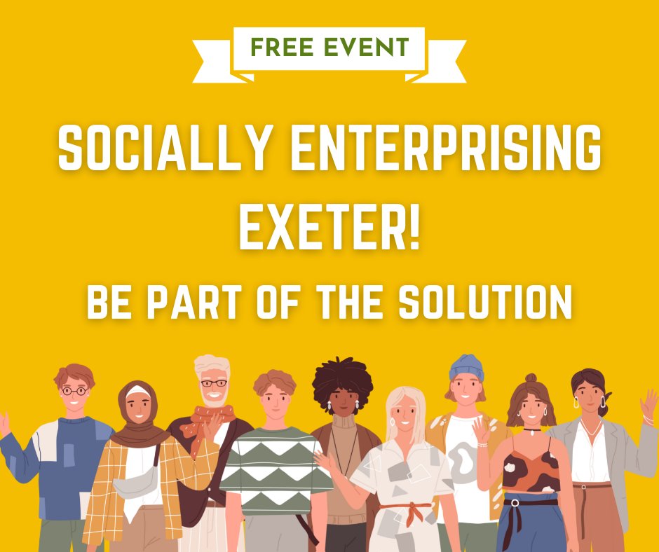 exeter_connect's tweet photo. Wow! Over half of the free places at our in-person Socially Enterprising Exeter event have already been booked & still over a month to go! If you work within a CIC in Exeter sign up https://t.co/NxVWkDmEhZ
#exeterCIC #exeterCICnetworking #exetersocialenterprise #exeterconnect https://t.co/sSOSaf93Ri
