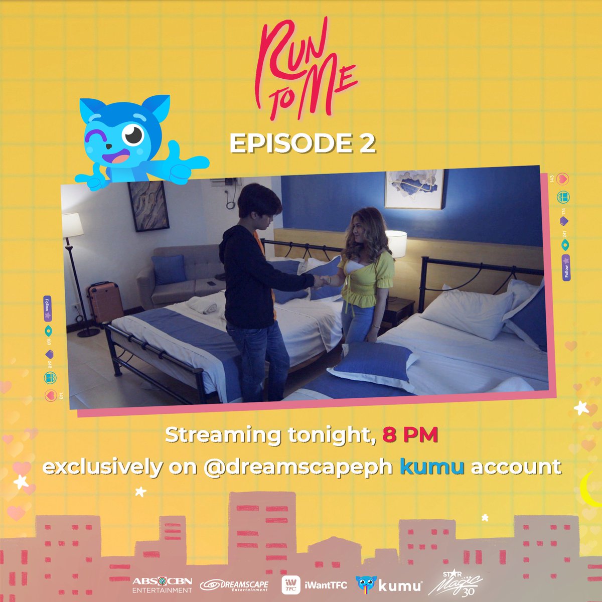 DreamscapePH's tweet photo. Kung gusto mong takasan ang problema, humanap ka ng reliable na makakasama! 

Stream Run to Me Episode 2 tonight! Exclusively on KUMU: https://t.co/ZyZfFjJoTD

#KDLexRunToMe
#KDLexRunToMeOnKumu https://t.co/XYY17FPZzc