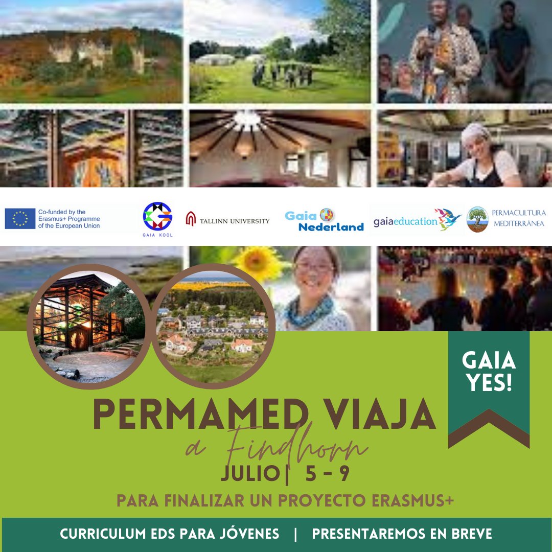 Perma_Med's tweet photo. ¡Vamos a Findhorn! ¿Qué mejor inspiración para una Educación para el Desarrollo Sostenible? 

#saberes #diseñoholistico #educacionholistica #resiliencia #comunidad #erasmusplus https://t.co/atPg8hiLfO