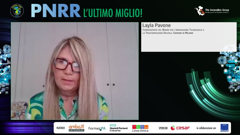 Importante lavorare non più per silos ma trasversalmente. La scelta vincente è stata creare un Board che rappresentasse tutti gli stakeholder della città di Milano

<a href="/LAYLAPAVONE/">Layla Pavone ⭐️</a> Coordinatrice Board per l’Innovazione Tecnologica e la Trasformazione Digitale <a href="/ComuneMI/">Comune di Milano</a>

#TIGdigitaly