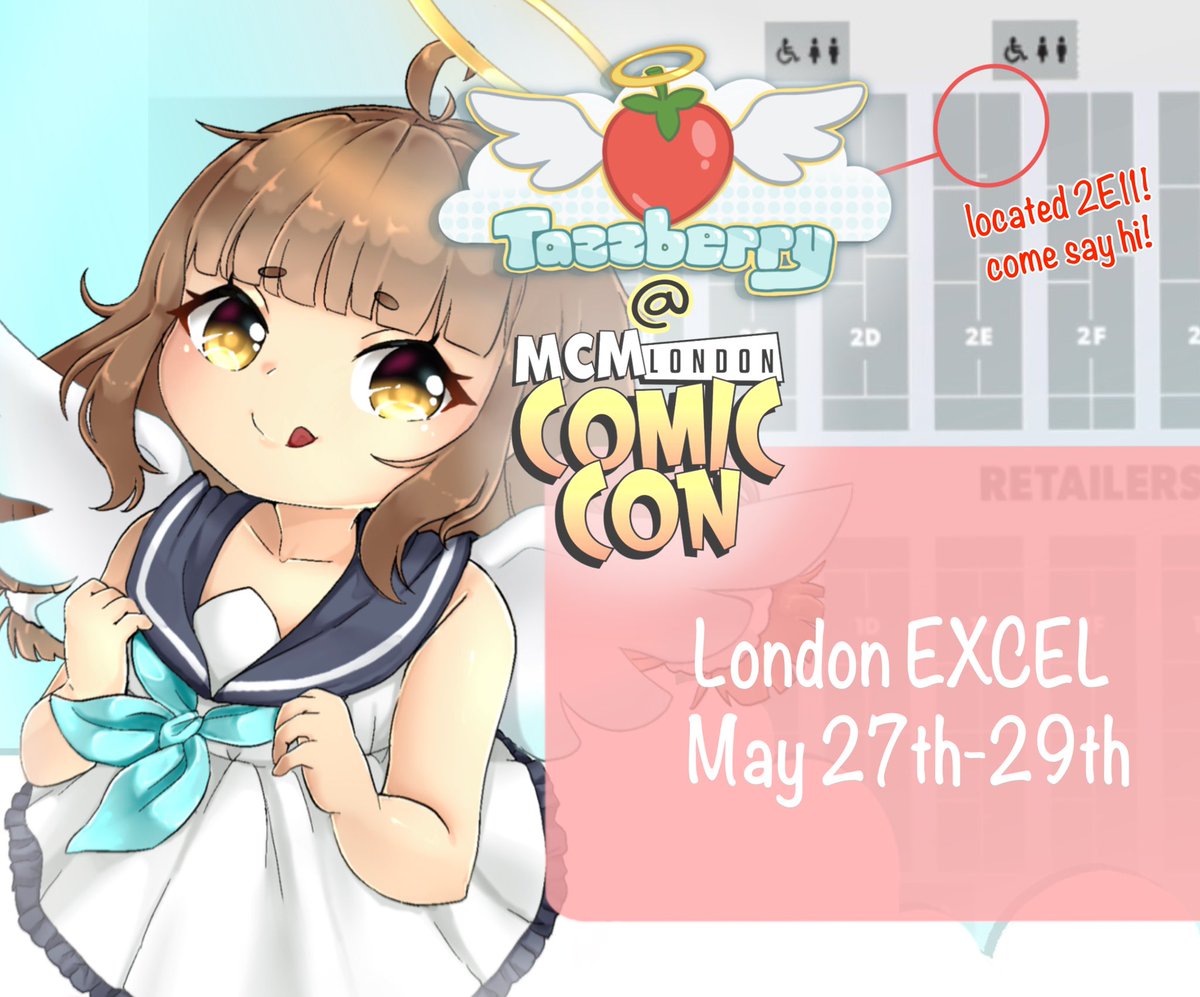 tazz_sempai's tweet photo. ✨Gonna be at London MCM Comicon this weekend with @theartthatran ✨

We are located at 2E11! 

✨Come say hi! ✨ https://t.co/LDlMSDzlUM
